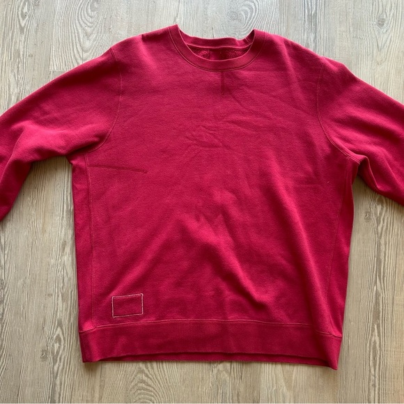 Ovadia & Sons Red Dune Inside Out Sweatshirt Mens Crew Neck Sweatshirt Size XL - Picture 11 of 14